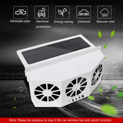 £28.30 • Buy Car Truck Quiet Air Conditioner Solar Cooling Fan Cooler Cycle Exhaust Auto Fans