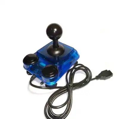 ArcadeR 9-pin Joystick Compatible With Sinclair Atari C64 Sega Transparent Blue • £39.95