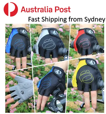 Cycling Bicycle Half Finger Bike Gloves Unisex Anti Slip Padded AU Stock • $11.99