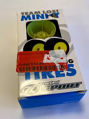 TEAM LOSI MINI-T Foam Tires (Rear) Vintage In Original Box - Carpet / Asphalt • $29.99