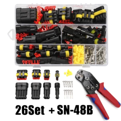 £21.99 • Buy 1-6 Pin Car Electrical Wire Connector Plug Kit Automotive 708Pcs Set Waterproof