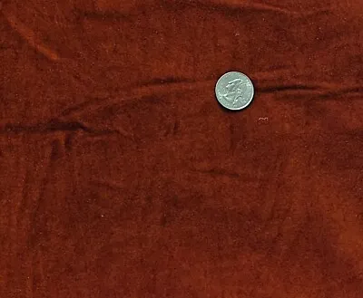 Vintage 70s 80s Burnt Orange Micro Suede Fabric 1 Yard X 64  Rust • $7.95