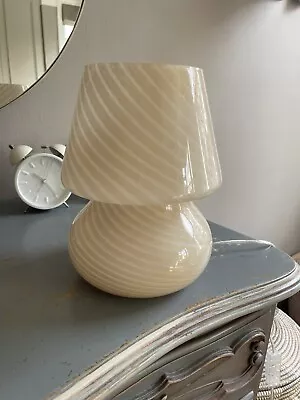 Urban Outfitters Murano Swirl Glass Mushroom Lamp • £45
