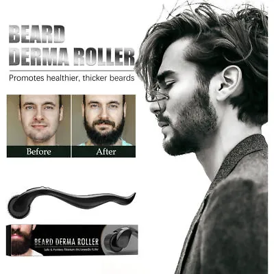 $6.59 • Buy Micro Needle Derma Roller Mustache Beard Hair Growth Skin Care Grooming Kit