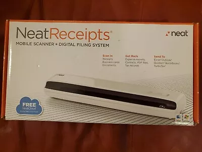 Neat Receipts Mobile Scanner & Digital Filing Software And Guide Included VG • $12.94