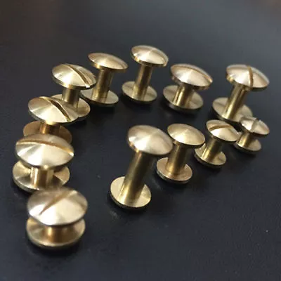 £2.65 • Buy 10Pcs  Binding Chicago Screws Nail Rivets Photo Album  Leather Craft Belt Wallet