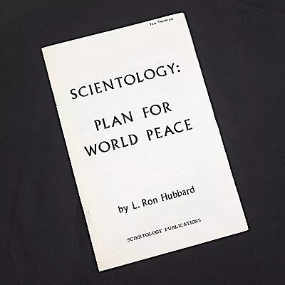 L Ron Hubbard Books Scientology: Plan For World Peace Bklt *RARE* Published 1964 • $36.28