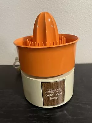 VTG SEARS COUNTER CRAFT ELECTRIC AUTOMATIC CITRUS JUICER Orange 400.830000 EUC • $12.99