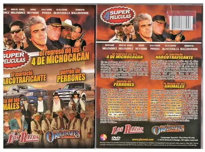 4 Super Peliculas El Regreso De Los 4 De Michocacan Elmariachi Narc - NEW DVD • $1.99