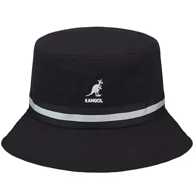 Kangol Men's Stripe Lahinch Bucket Hat K4012SP Black Size M • $44.95