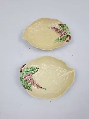 2 X Carlton Ware Foxglove -  Leaf Shaped Dish • $20