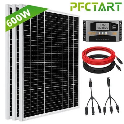 600W Solar Panel Kit Battery Charger 100A MPPT Controller For Caravan RV Boat UK • £379.58