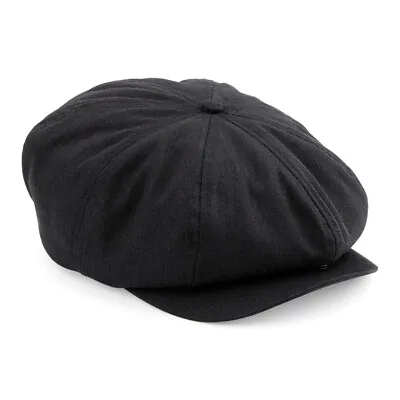 £9.99 • Buy Flat Cap With Peak 'Shelby' Baker Boy Newsboy Herringbone Cloth Cap Hat