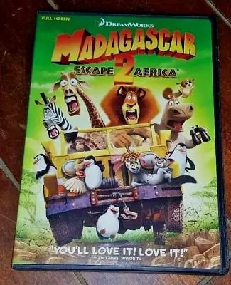 Madagascar: Escape 2 Africa ☆Used☆ (DVD 2009 Full Screen) Free Shipping! • $6.49