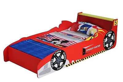 MCC® Toddler Bed Cars Speed Kids Junior Bed With Luxury Foam Mattress Made In UK • £74.99