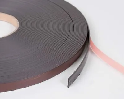 Magnetic Tape Self Adhesive Rolls Sticky Back Strips 10mm Or 20mm Wide  • £27.49