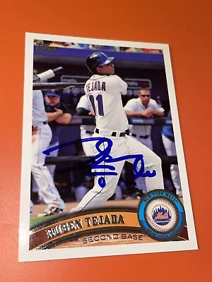 Ruben Tejada New York Mets Signed Auto 2011 Topps Card #625 Autographed • $3.50