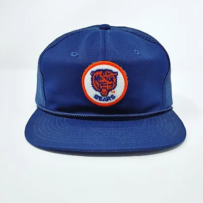 Vintage 80s Sports Specialties Chicago Bears Circle Logo Snapback Rope Hat Cap • $49.99