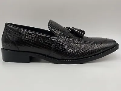 New Carlos By Carlos Santa Ana Tijuana Tassel Mens Loafer Shoes SZ 11 In Black Z • $60