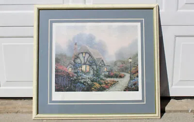 Chandler's Cottage By Thomas Kinkade Print Signed 414/550 1990 16  X 20  • £101.20