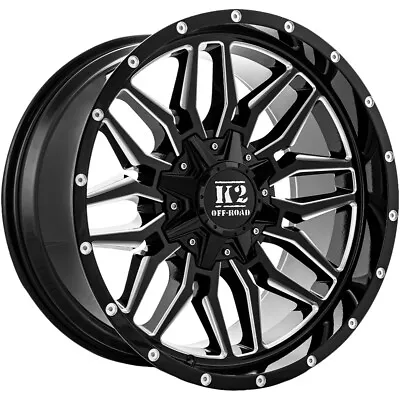 K2 Off-Road K16 Rage 20x9 5x5 /5x135 +0mm Black/Milled Wheel Rim 20  Inch • $279.99