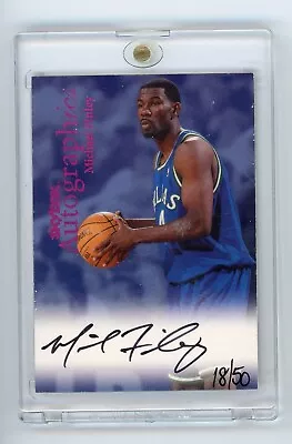 1999 SkyBox Autographics MICHAEL FINLEY Auto Century Purple Rare /50 STAMPED • $250