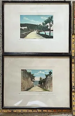 Two H. Marshall Gardiner Colored Photograph Prints '20's-'30's Era Bermuda  • $110
