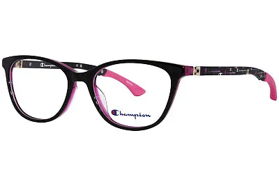 Champion Tri-Flex Bliss C01 Eyeglasses Youth Girl's Black/Mulberry Full Rim 50mm • $69.95