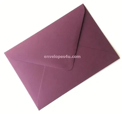 Bordeaux / Burgundy C6 / A6 114x162mm Envelopes 135gsm Dia. Flap Wedding Invites • £1.95