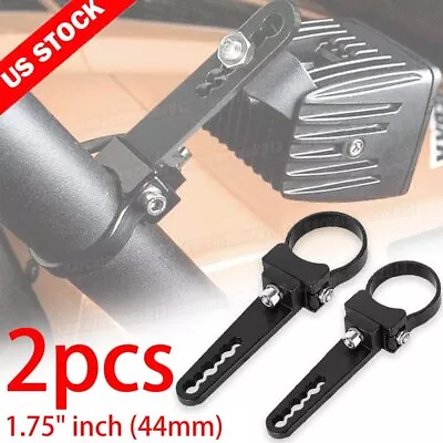 Round Tube Cage Clamps Mount Bracket Adjust 1.75  For Polaris RZR LED Light Bar • $12.13