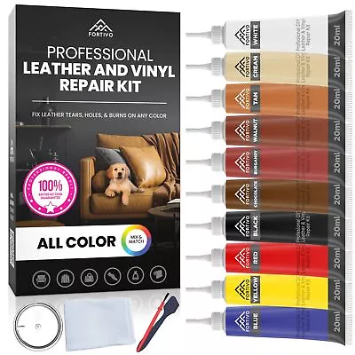 Leather And Vinyl Repair Kit For Furniture - Leather Scratch Repair For Uphol • $27.76