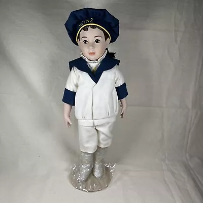 Franklin Heirloom  Heinz Baked Bean Boy  Doll W/Stand 13  Height • $33.70