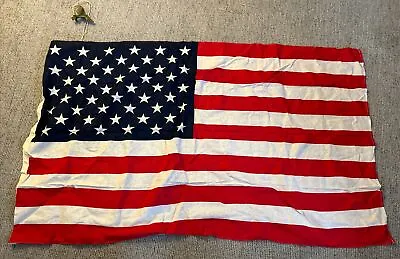 American Flag Vintage 50 Stars 34” X 54” W Eagle • $44.99