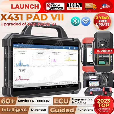 LAUNCH X431 PAD VII PRO & X-PROG 3 Key Programming Coding Car Diagnostic Scanner • $2799