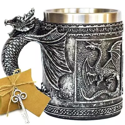 Medieval GOT Dragon D&D Game Mug Of Thrones Merchandise Beer Steins Viking Ta... • $31.39