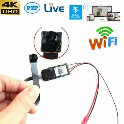 4K FULL HD WIFI IP Micro Screw Camera Motion Detection 1080P Video Recorde Cam • $59.88