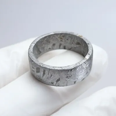 Muonionalusta Meteorite Carved Ring SIZE(US11.5 ) Meteorite Ring  R2092 • $49