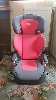 £25 • Buy Graco Junior 15-36kg 4-12 Yrs High Back Booster Car Seat - RED /Grey