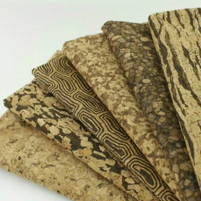 Cork Leather Fabric Bags Furniture Craft Cloth Metallic Sparkle Inclusions Decor • $27.23