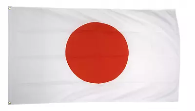 Japan Large Flag 5 X 3 FT - 100% Polyester With Eyelets - Japanese Asia • £6.99