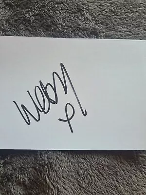 Paul Woody Wood Hand Signed 6 X 4 White Card Youtube In The Hands Of The Gods • £9.99