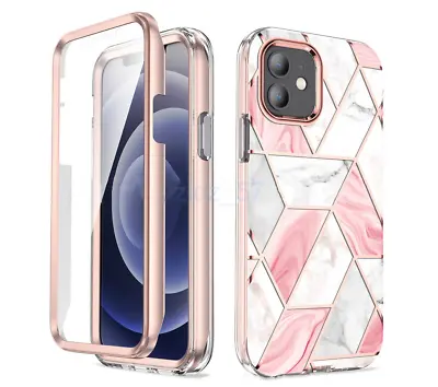$24.91 • Buy For IPhone 12 Pro Max XS MAX X XR 7 8 Plus Case Clear Marble Shockproof Case