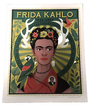 11  X 14  Signed Lucie Rice Illustration & Design 2019 Frida Kahlo Print • $15