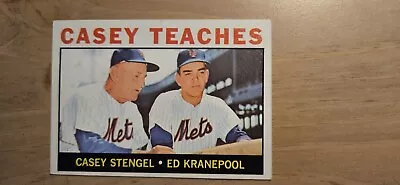 1964 Topps - #393 Casey Stengel Ed Kranepool • $3