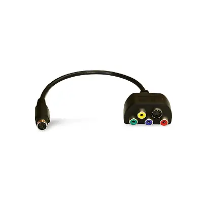 8in ATI GeForce Mini DIN 9 Component S-Video Adapter Cable 9 Pin - Black • $9.35