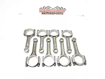 8 Used Sb Chevy 5.7 Connecting Rods 2.100 MANLEY RPM EAGLE  IMCA UMP SBC • $150