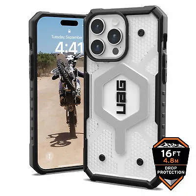 Urban Armor Gear (UAG) Pathfinder MagSafe Tough Case For IPhone 15 Range - Ice • £49.95