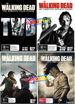 The Walking Dead COMPLETE Season 6 7 8 & 9 DVD : NEW • $176.96