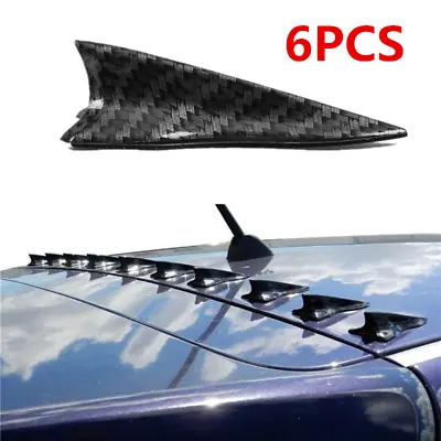 Shark Fin Diffuser Vortex Generator Carbon Fiber For Car Roof Spoiler Bumper 6x • $16.99