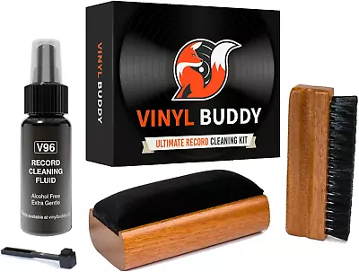 Ultimate Vinyl Record Cleaning Kit Includes Record Cleaner Velvet Brush • $32